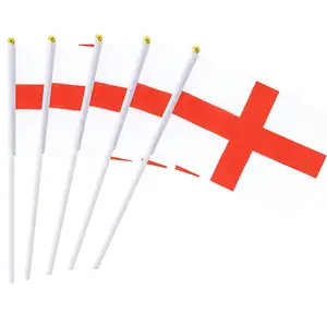 Shipping Fast England And All County Stick Mini Small Hand Held Flag For Sport Parade Party Festival Decorations