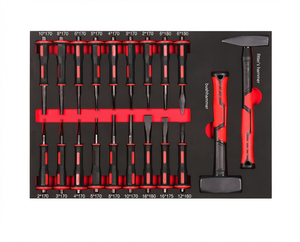 Conjunto Profissional SKY HAMMER OEM de 20 Peças: Martelo e Ferramentas Manuais de Metal e Pedra com Cinzel Cônico para Reparo Automotivo em Espuma EVA - Product Image 1
