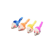 Jouets souris en peluche pour chat Deux couleurs Jouets pour animaux de compagnie vocaux rongeurs Mini souris jouet pour chat