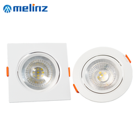 MELINZ Spot LED encastré à lumière chaude neutre, blanc chaud, pour intérieur, 3 5 7 9 12 W, lampe spot LED