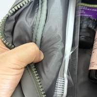 Trousse de Toilette Imperméable en Nylon Grande Capacité avec Fermeture Éclair pour Voyage d'Affaires et Salle de Sport