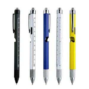 Hot Sale 9 in 1 Multi Function With Light Bottle Opener Stylus <b>Level</b> Ruler Metal Ballpoint Pen for Business Gift - Product Image 1