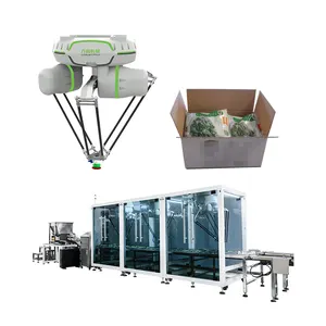 Robot Picking Commercial Delta Robots Pouches Picking And Placing Top Load Cartoner System