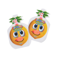 Sachet d'emballage plastique personnalisé en forme de fruit pour boissons, idéal pour thé au citron, cerise, mangue, jus de banane