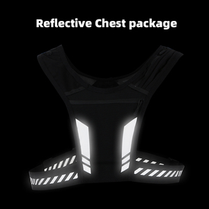 Extérieur course maille gilet poitrine support de téléphone ceinture réglable randonnée marathon athlète sac à dos réfléchissant - Product Image 3