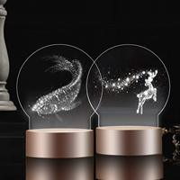 Panneau de verre en plastique carré et rond en plexiglas transparent de 2mm pour panneaux de base à lumière LED projets d'affichage de bricolage