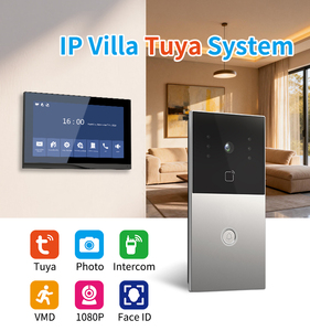 <span class=keywords><strong>Interphone</strong></span> numérique ultra-mince 2V1 pour villa européenne avec appel en un clic, commutateur PoE, étanche IP65, surveillance à distance TUYA, vente en gros - Product Image 3