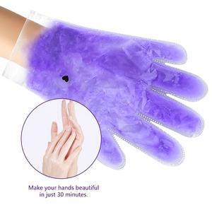 Kemasan kotak pesawat 6 pasang/kotak, sarung tangan lilin parafin beraroma Lavender, masker tangan pelembap untuk perawatan kulit Hydrating - Product Image 5