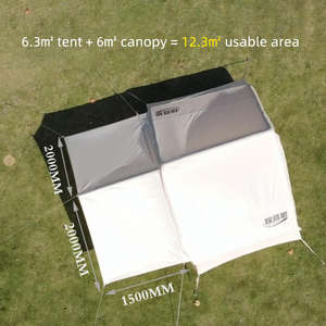 Tente de <span class=keywords><strong>camping</strong></span> gonflable d'extérieur, imperméable, résistante aux UV, pour plage et fêtes, thème amour multicolore, grande taille, mobilier d'extérieur - Product Image 5