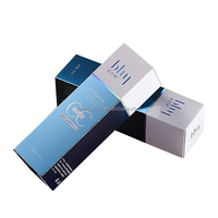 Boîte en carton cosmétique personnalisée pour soins de la peau, emballage pliable avec rabat supérieur, impression personnalisée, gaufrage, recyclable, pour chaussettes