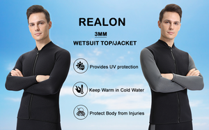 Trajes de <span class=keywords><strong>neopreno</strong></span> Top <span class=keywords><strong>chaqueta</strong></span> mujeres hombres 2-3mm camisa de manga larga cremallera frontal chaleco mantener caliente adulto buceo Surf natación <span class=keywords><strong>neopreno</strong></span> deportes acuáticos - Product Image 3