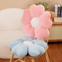 Almohada de felpa con forma de margaritas y girasoles de alta calidad, cojines para asiento de silla dulce para niñas, hermosas flores, peluches de algodón PP