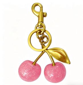 Colgante de Hojas Verdes de Cerezo de Alta Calidad, Exquisito Colgante Dorado, Llavero para Bolso de Mujer, Nuevo Diseño de Metal y Cristal a la Moda - Product Image 6