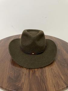 Sombrero de Copa Clásico R116 100% Lana Estilo Vaquero Occidental con Ala Ancha para Fiesta Casual, Moda, Caballero, Ecuestre y Jazz - Product Image 2