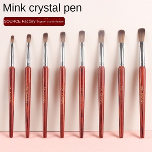 Venta al por mayor de pincel de pelo de visón Nail Art Crystal Pen palo de <span class=keywords><strong>caoba</strong></span> barato Kolinsky Mink Hair acrílico Nail Brush - Product Image 6