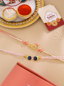 Premium Pink Blue Kids Rakhi Combo Pack for Brother Cute Cartoon Raksha Bandhan <b>Thread</b> Bracelets Colorful Festival Gift Rakhi - Product Image 6