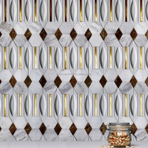 Ladrillos de hormigón UHPC 3D coloridos para decoración de paredes interiores y exteriores de hoteles, centros comerciales y salas, ecológicos, Milán, 317*266*15mm - Product Image 1