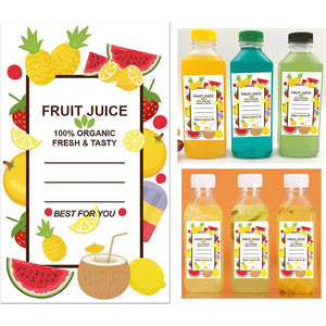 Этикетки для соков на заказ: водонепроницаемые виниловые наклейки с логотипом для бутылок с соком, печать в высоком разрешении - Product Image 3