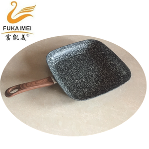 9pcsinduction alluminio dimenticare granito antiaderente set di pentole/ston rivestito di alluminio pentola di cottura con manico in legno - Product Image 4