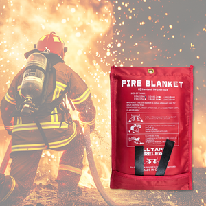 Couverture de sécurité incendie en fibre de verre professionnelle, respectueuse de la peau, résistante à la chaleur 550°C, taille personnalisable pour la protection incendie à domicile - Product Image 5
