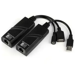 USB 2.0 Extender Repeater 100M Lebih CAT5 5E RJ45 Jaringan LAN Ethernet Kabel Adaptor 480 Mbps untuk Kamera Printer