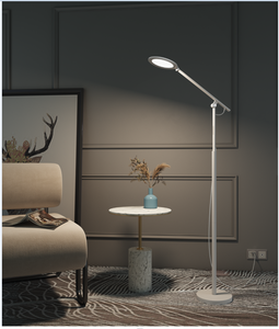 Lámpara de mesa de control remoto de metal completo de 22W, lámpara de pie regulable fácil de desmontar para sala de estar moderna, dormitorio, diseño plegable - Product Image 3