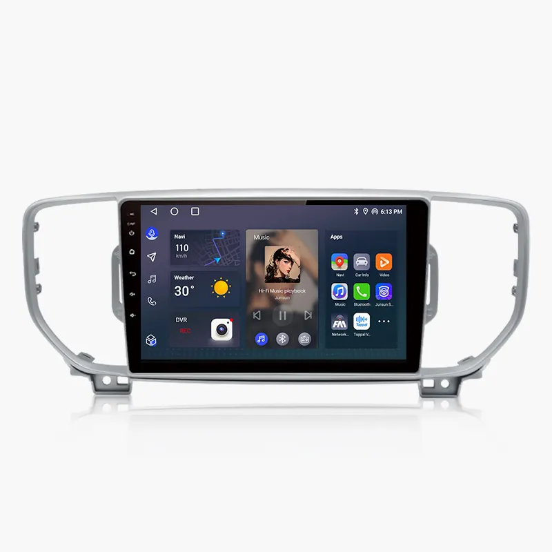 Junsun V1 EU Stock Wireless CarPlay Android Auto Navigation for KIA Sportage 4 QL 2016-2018 Car Autoradio Multimedia Video