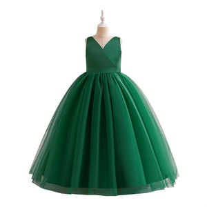 MQATZ ODM Satin Sleeveless <strong>Dress</strong> with Big Bow for Girls New Arrival <strong>Kids</strong> Party Birthday <strong>Dress</strong> LP-505 - Product Image 6