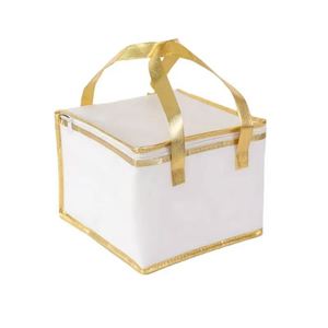 Sac isotherme en tissu non tissé pour la livraison de nourriture, sac de courses, sac thermique pour transporter des gâteaux, conteneur alimentaire pour la maison, le bureau, le restaurant - Product Image 1
