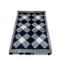 Türkischer Polyester-Shaggy-Teppich Adiva Jacquard-Gewebter Maschinengefertigter Hochfloriger Wendeteppich Waschbar Antibakteriell