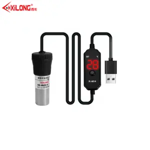 Xilong מתכוונן betta מחמם אקווריום קטן 5v/2a usb/2a USB מופעל מיני טנק חימום חיצוני בקר טמפרטורה חיצונית