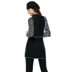 Islamic swimsuit womens' <strong>muslim</strong> <strong>swimwear</strong> women <strong>muslim</strong> swimsuit LaFata 4 pieces full cover modest swimsuit burkini hijab plus size long sleeve <strong>swimwear</strong> <strong>muslim</strong> <strong>swimwear</strong> - Product Image 5