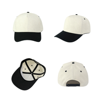 Casquettes de baseball bicolores personnalisées avec logo brodé pour l'extérieur, style décontracté, vente en gros OEM