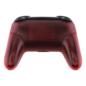 EXtremeRate Clear Red Faceplate Backplate Handles DIY Replacement Full Housing Shell Cover for <b>Switch</b> Pro Controller - Product Image 6