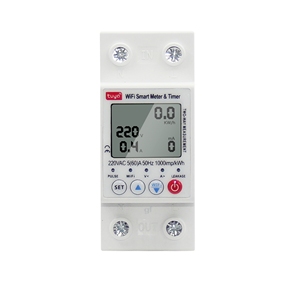 Commutateur de disjoncteur Wifi intelligent Tuya 63A fuite de terre bidirectionnelle sur <span class=keywords><strong>sous</strong></span> tension protecteur <span class=keywords><strong>compteur</strong></span> de puissance d'énergie électrique - Product Image 1