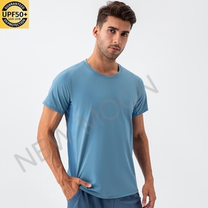 Customized Fashion Design Short Sleeve Men's Running Quick Drying Sun protection Sports Running T-<b>shirt</b> Gym Slow <b>Walk</b> - Product Image 4