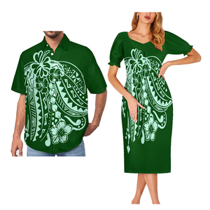 2024 le vendite autunnali hanno stampato i vestiti di <span class=keywords><strong>coppia</strong></span> taglie forti abiti da donna nuovo <span class=keywords><strong>vestito</strong></span> da Mumu e camicia da uomo - Product Image 5