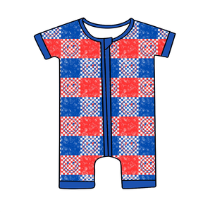 Nueva Ropa Infantil Personalizada de <span class=keywords><strong>Verano</strong></span>, Pijama de Manga Corta para Niños y Niñas, Mono de Bambú Suave para Bebés - Product Image 6
