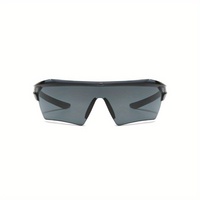 Lunettes de soleil personnalisées de style carré européen américain sans monture UV400, visière solaire monobloc pour unisexe, deux couleurs, rassemblement festif