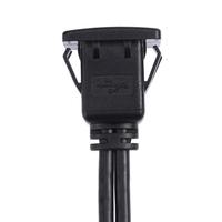 Câble d'extension AUX double USB 3.0 encastré pour tableau de bord de voiture