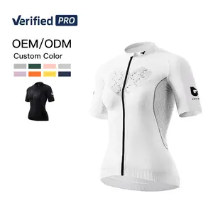 Bluevejoy QXF02 Jersey bersepeda, Jersey bersepeda lengan pendek menyerap keringat cepat kering desain Logo untuk musim panas