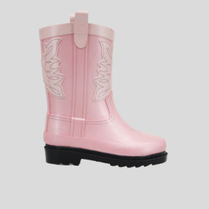 Botas de Lluvia de Goma para Niñas YL-651, Color Rosa, de Media Pantorrilla, Resistentes al Agua, para Exteriores, de Alta Calidad - Product Image 4