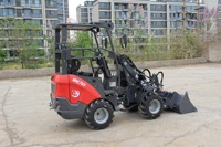 In China Hergestellter 750kg Kompakter Mini-Lader/Radlader/Hoflader mit Diesel Kubota-Motor