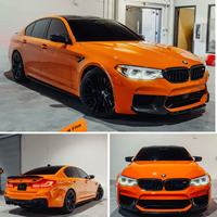 Film de protection de peinture auto-cicatrisant en TPU couleur orange satiné pour voiture