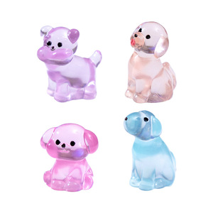 Figuras de Perro en Miniatura Luminosas de Resina para Esconder, Adornos Artesanales para Manualidades, Recuerdos de Fiesta, Decoración de Estatuas, Llaveros y Abalorios - Product Image 5