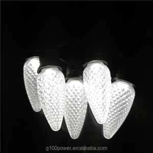 Christmas Holiday <strong>Lights</strong> <strong>String</strong> Bulb <strong>C9</strong> <strong>LED</strong> <strong>Light</strong> Bulbs Plastic Strawberry Decorative Outdoor Lighting - Product Image 5