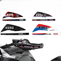 Pegatina 3D Ecológica de PVC Brillante para Motocicleta XY Racing Freesticker, Protector de Manillar Triple Negro, Calcomanía GS para R1250GS ADV R1200GS