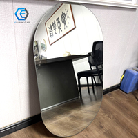 Forme différente en verre de miroir de traitement profond sans cadre grands miroirs sans cadre