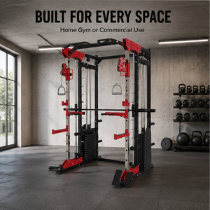 Hot Selling <strong>Cable</strong> Crossover Trainer Smith <strong>Machine</strong> Multi Functional Commercial Power <strong>Squat</strong> Rack Cage Home Gym Smith <strong>Machine</strong> - Product Image 4