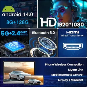 14-Inch 8 + 128GB HD 4K Xe Tựa Đầu Màn Hình Android 14.0 8-Core CPU Cortex Rk3566 5G Wifi Phía Sau Ghế Giải Trí Hệ Thống 1 Năm - Product Image 3
